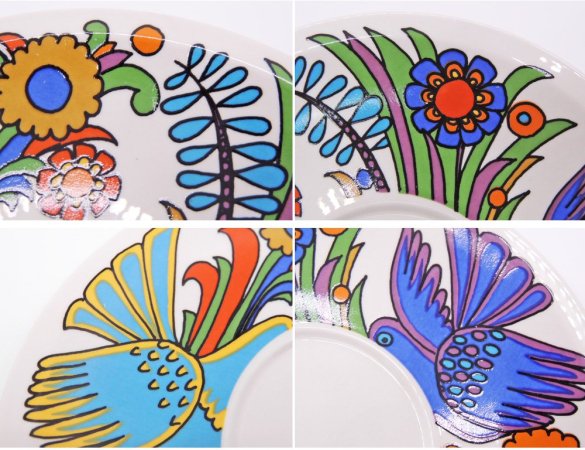 ビレロイ&ボッホ Villeroy&Boch アカプルコ Acapulco カップ&ソーサー C&S ヴィンテージ ●