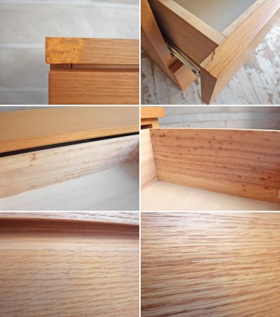 無印良品 MUJI オーク材 ワイドチェスト 2列4段 ナチュラル シンプル モダン 廃盤 定価¥48,900- ♪