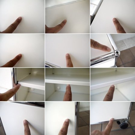 ユーエスエムハラーシステム USM Haller 1×1 ローボード W773 ピュアホワイト 定価¥87,074+α キャビネット オーディオラック AVボード オフィス家具 MoMA スイス製 ◇