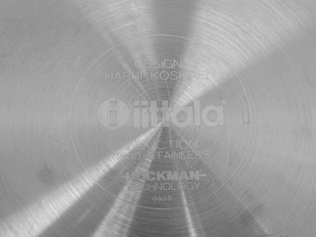 イッタラ iittala ハックマン Hackman オールスチール All Steel キャセロール 両手鍋 5L ステンレス製 ハッリ・コスキネン 廃盤品 ●