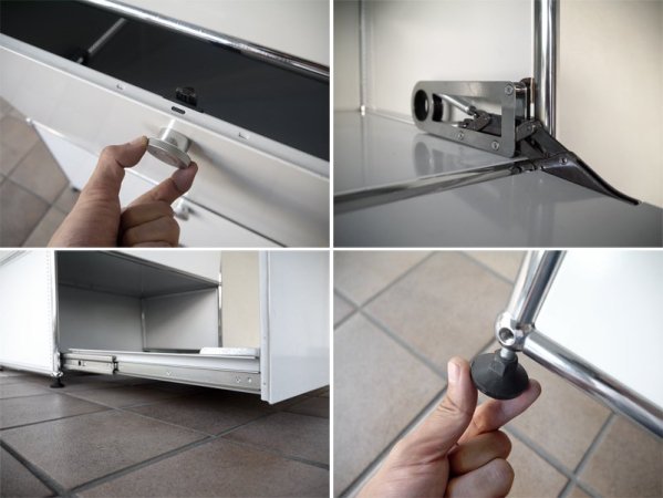 ユーエスエムハラーシステム USM Haller 1×4 キャビネット W786 ライトグレー 定価¥297,250- 本棚 オフィス家具 シェルフ 店舗什器 MoMA スイス製 ◇