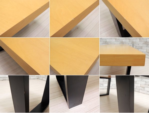 ランドスケーププロダクツ Landscape Products スクエアレッグテーブル SQUARE LEGS TABLE メープル材 Mサイズ 廃盤品 ●