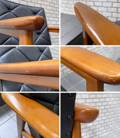 カリモク karimoku WS11モデル 1シーター ソファ ブラック ジャパニーズモダン ミッドセンチュリー A ■