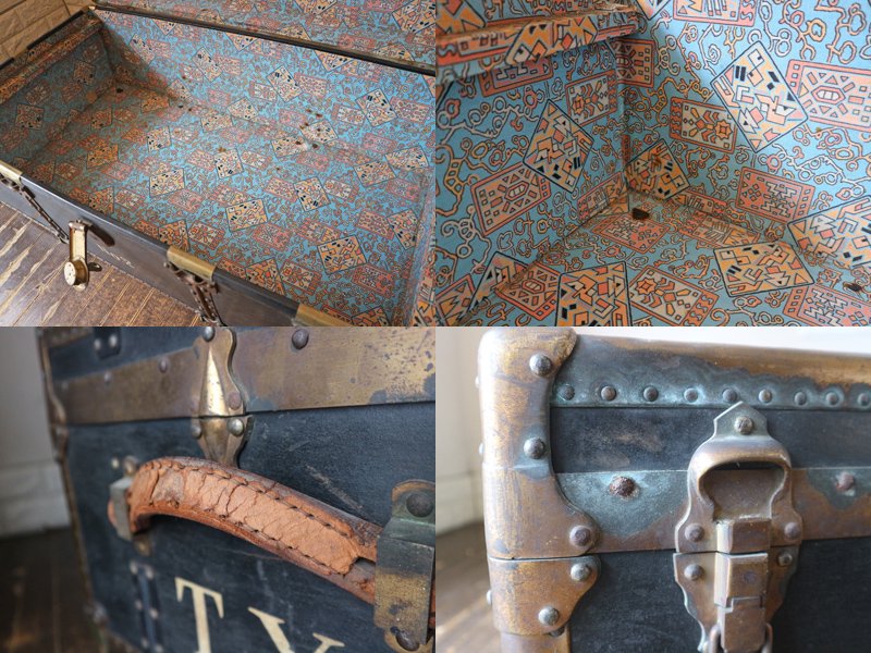 ビンテージ トランク Vintage trunk トランクケース アンティーク 店舗什器 ディスプレイ ◎