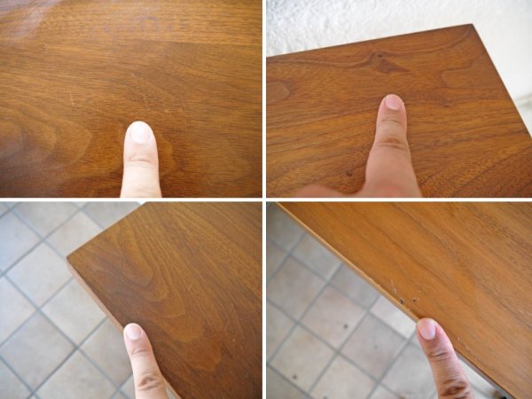 グリニッチ greeniche オリジナル ウォールナット 天板 カフェテーブル Xレッグ w90 北欧スタイル ◇