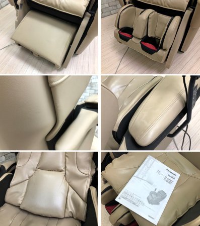 パナソニック Panasonic マッサージチェア リアルプロ EP-MA85M ベージュ 2014年製 取扱い説明書付 ●