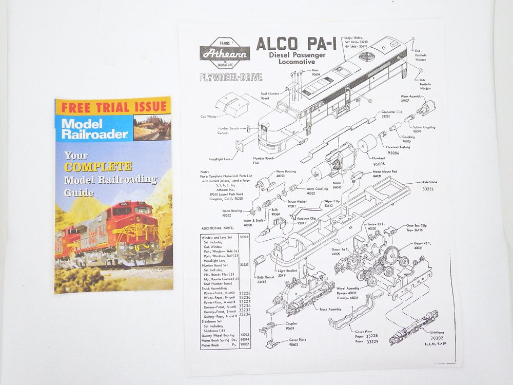 アサーン Athern 鉄道模型 3625 3303 箱付き 2点 セット C ♪