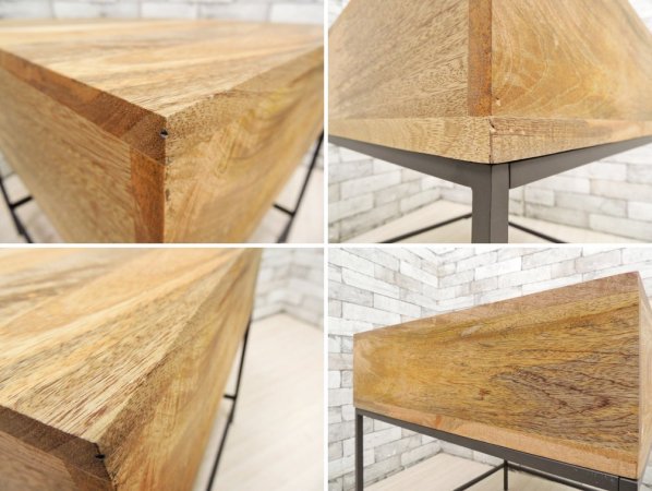 ウエストエルム West Elm インダストリアルストレイジ Industrial Storage サイドテーブル Side Table 抽斗付き US 定価: 約3.1万円 ●
