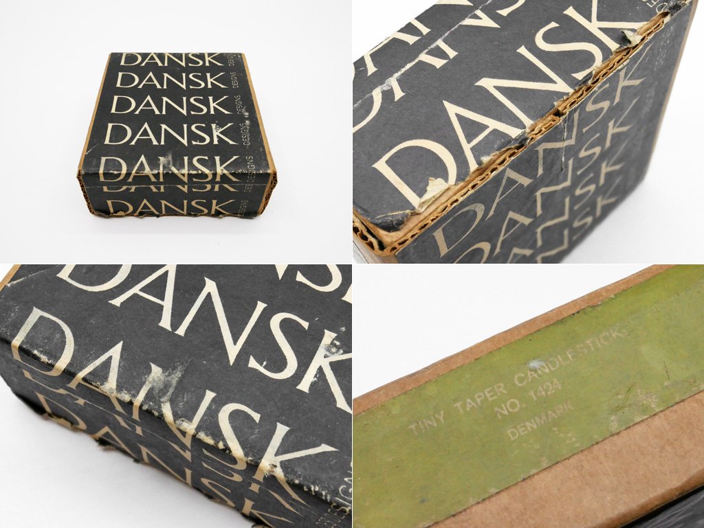 ダンスク DANSK キャンドルスタンド TINY TAPER CANDLESTICK アイアン製 箱付 イェンス・クイストゴー ビンテージ 北欧雑貨 ●