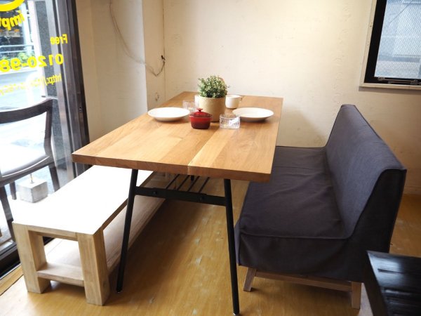 ノットアンティークス Knot antiques クッパ 2 テーブル KOOPA II TABLE 廃盤 オーク無垢材天板 インダストリアル クラッシュゲート CRASH GATE ★