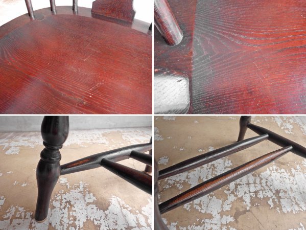 松本民芸家具 WB型 アームチェア ミズメザクラ 民芸家具 民藝 和モダン 刻印有り 定価¥173,800- A ♪