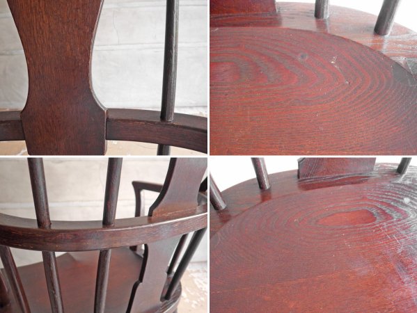 松本民芸家具 WB型 アームチェア ミズメザクラ 民芸家具 民藝 和モダン 刻印有り 定価¥173,800- C ♪