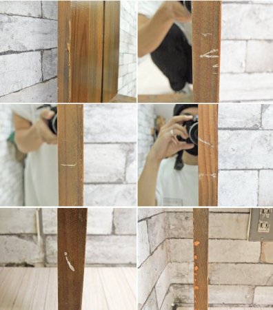 ジャーナルスタンダードファニチャー journal standard Furniture オールドエルム ミラー OLD ELM MIRROR ニレ材 古材 リメイク インダストリアル ●