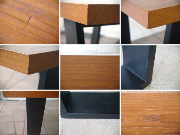 ランドスケーププロダクツ Landscape Products スクエアレッグテーブル SQUARE LEGS TABLE ローテーブル チーク材 Sサイズ 廃番 ◇