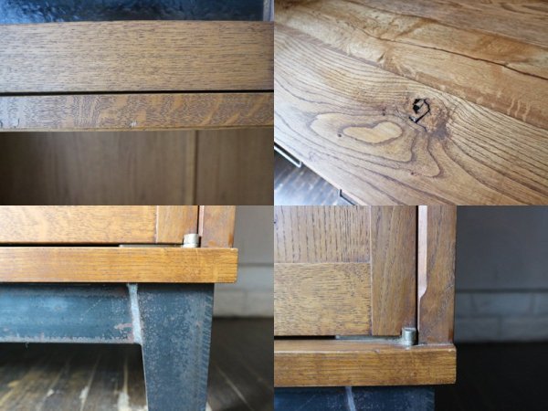 トラックファニチャー TRUCK FURNITURE GATTO シリーズ 特注 オーダーメイド カップボード キャビネット 食器棚 レンジボード ナラ無垢材 キッチンボード ◎