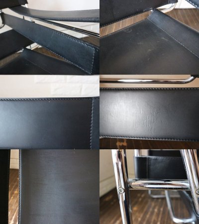 ワシリーチェア Wassily Chair 本革 マルセルブロイヤー バウハウス 名作家具 モダニズムデザイン リプロダクト品 ◎