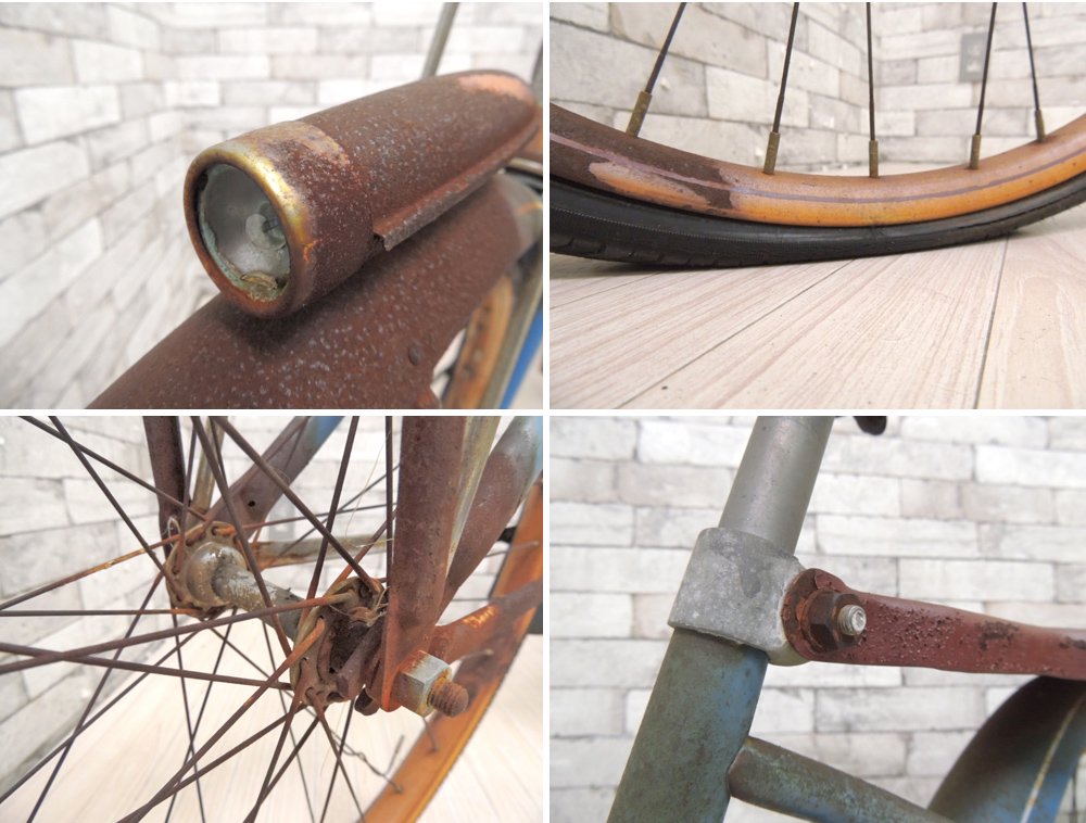 USビンテージ Vintage ジェー・シー・ヒギンズ J.C. Higgins トリコロールカラー 自転車 26インチ inch ディスプレイアイテム インテリアとして ●