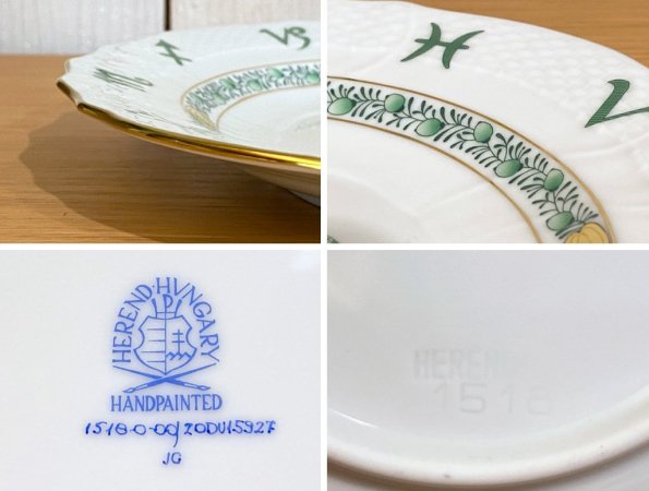 ヘレンド HEREND 干支シリーズ イヤーズプレート 2009年 うし 陶器製 ハンドペイント ハンガリー ■