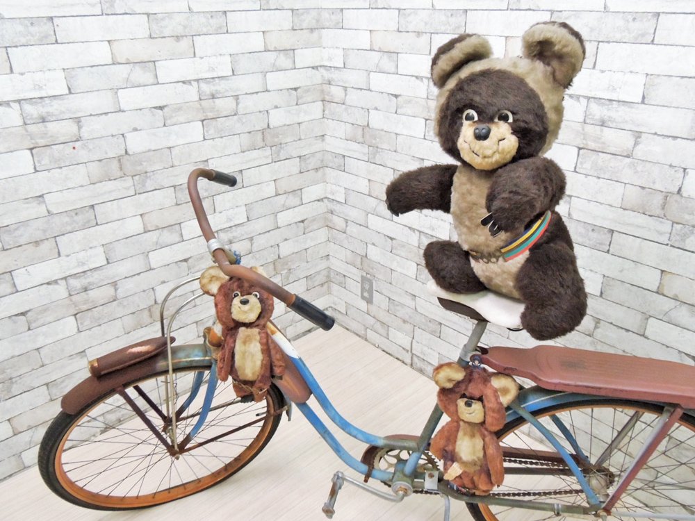 こぐまのミーシャ Misha Миша 壁掛け ウォールデコレーション モスクワオリンピック マスコット ロシア 旧ソ連 1980年 ビンテージ Vintage A ●