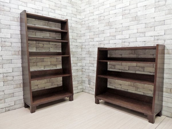 エーフラット a.flat ブックシェルフ Book shelf Hv02 木製 オープンシェルフ モダンアジアンスタイル シンプルデザイン 定価:75,042円 ●