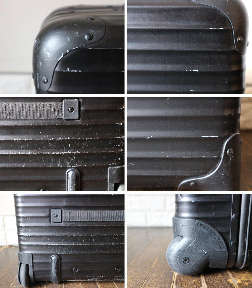 リモワ RIMOWA キャリーケース スーツケース トパーズ ステルス TOPAS STEALTH ビジネストローリー 28L 1泊用 2輪 ブラック TSAロック付 機内持込可 ◎