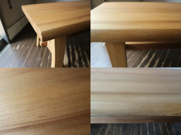タモ材 ベンチ 無垢材 木製家具 ナチュラル スタイル ◎