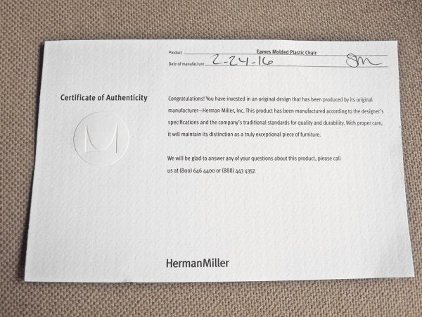 ハーマンミラー Herman Miller サイドシェルチェア ドゥエルレッグ アプホルスター DSW ホワイト ポリプロピレンシェル ミッドセンチュリー 美品 ♪