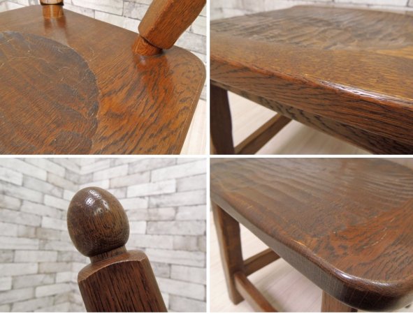 河本家具工業 Molis 木古里 ナラ無垢材 ダイニングチェア 2脚セット カントリースタイル 北海道 旭川 B●