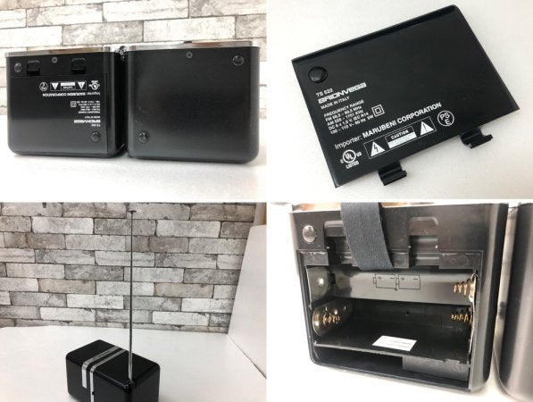 ブリオンベガ BRIONVEGA ts522 ラジオクーボ Radio Cubo ブラック 箱付き AM・FM対応 イタリア製 復刻 ●