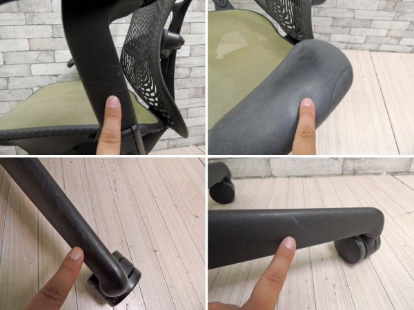 ハーマンミラー Herman Miller ミラチェア Mirra デスクチェア グラファイトベース グラファイトフレーム Studio 7.5デザイン ●