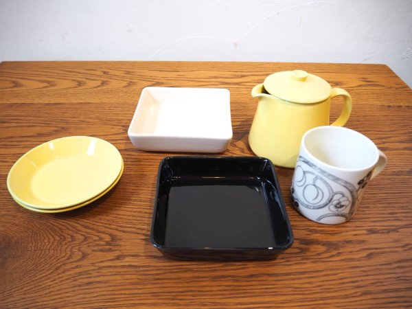 アラビア ARABIA キルタ KILTA スクエア プレート 15cm ホワイト カイ・フランク Kaj Franck ★