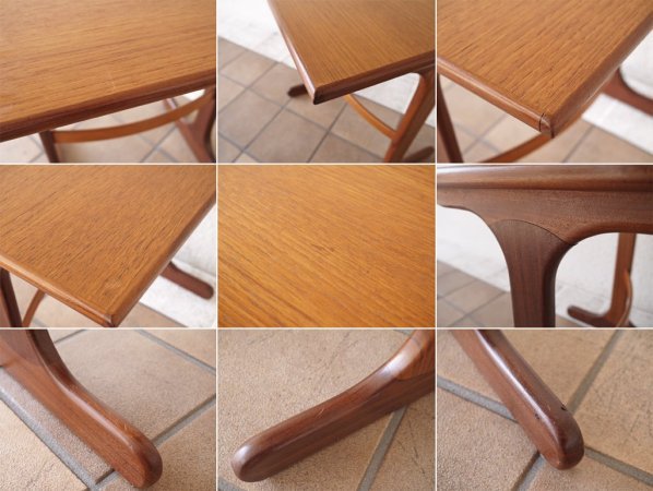 エベネゼル・グーム Ebenezer Gomme ジープラン G-PLAN ネストテーブル サイドテーブル チーク材 ビンテージ 英国 ◇