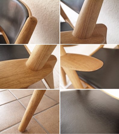 カールハンセン&サン Carl Hansen & son CH28P イージーチェア ラウンジチェア オーク材 レザー ハンス・J・ウェグナー デンマーク 北欧家具 ◇