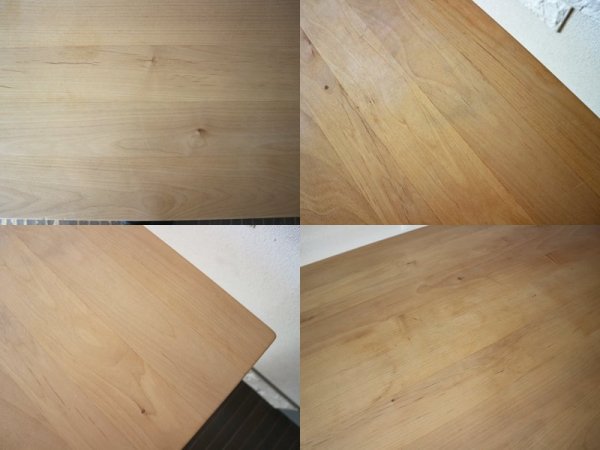 アクタス ACTUS ベベル BEVEL ダイニングテーブル アルダー無垢材 オイル仕上げ ナチュラル 廃番 定価¥86,900- ◎