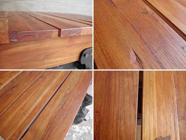 アクメ ファニチャー ACME Furniture ギルド ドーリーテーブル GUILD DOLLY TABLE S チーク古材 ローテーブル インダストリアル 廃番 定価:\147,400- ♪