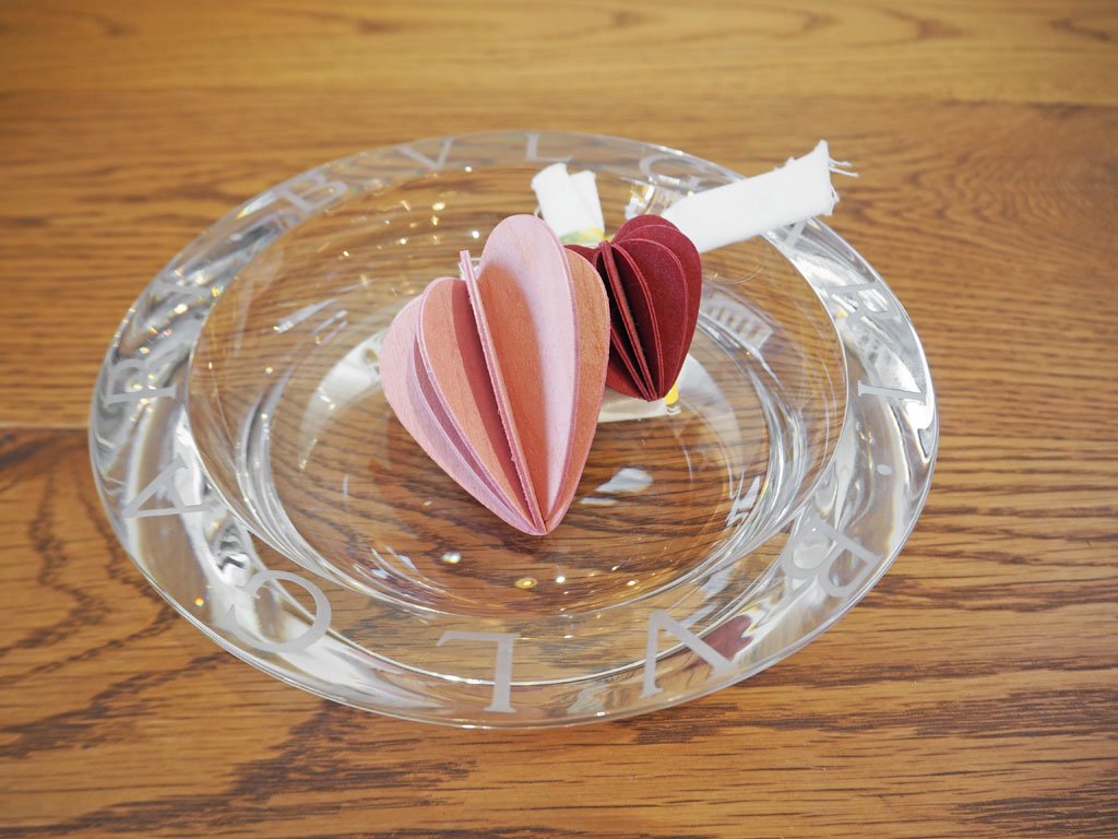 ブルガリ×ローゼンタール アッシュトレイ BLGARI × Rosenthal Ashtray 灰皿 クリスタルガラス ダブルネーム ★