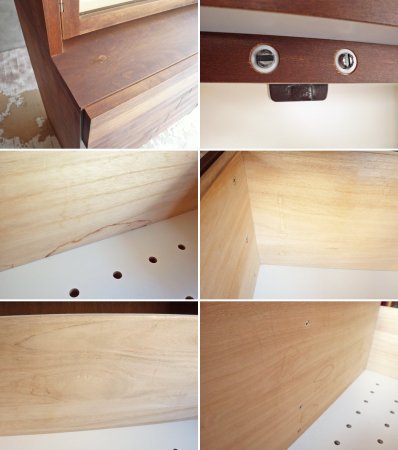 ウニコ unico トゥオ TUO 食器棚 カップボード アルダー材 ウォールナットカラー 廃番 ♪