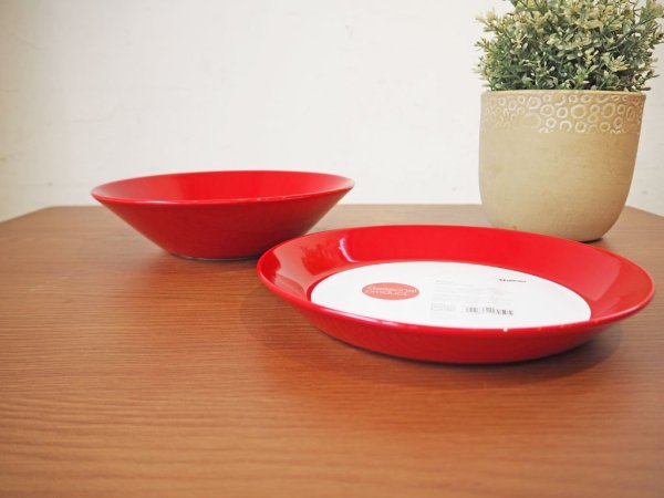 イッタラ iittala ティーマ TEEMA プレート 22cm レッド RED / カイ フランク Kaj Franck デザイン ★