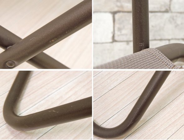 ラフマ LAFUMA フォールディング キャンプアームチェア FGX Texplast Silex メッシュ グレー 折りたたみ 廃番カラー アウトドア ●