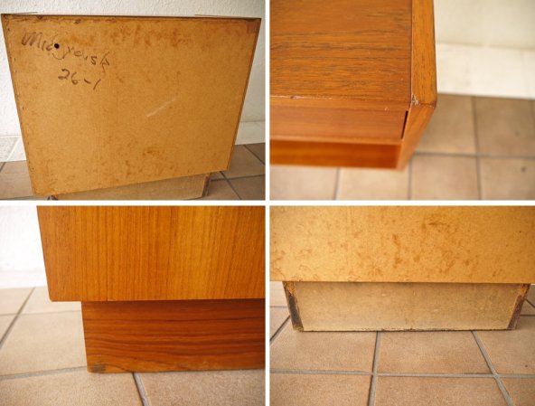 デンマークヴィンテージ Danish Vintage ナイトテーブル サイドテーブル ミニチェスト チーク材 北欧 ◇