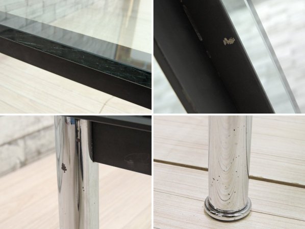 カッシーナ Cassina LC10-P センターテーブル ローテーブル W140 シール&刻印有 ルコルビジェ シャルロットペリアン ピエールジャンヌレ ●