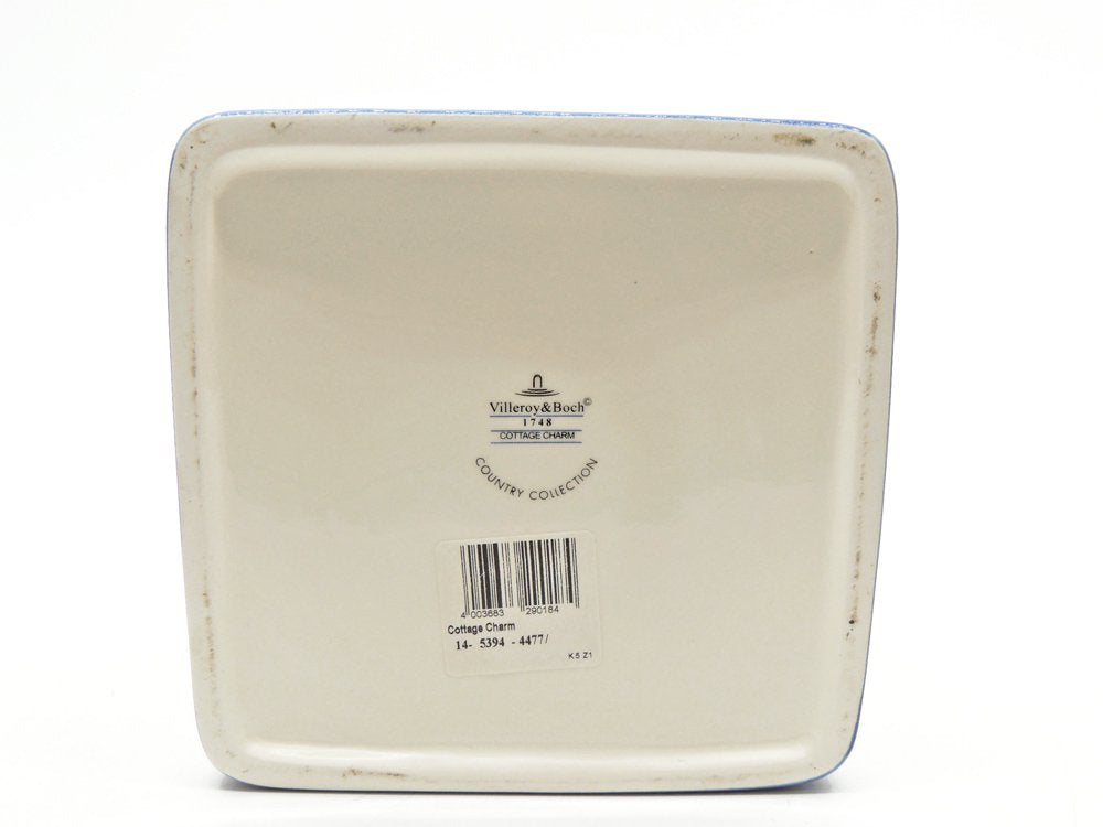 ビレロイ&ボッホ Villeroy & Boch カントリーコレクション コテージチャーム cottage charm 陶製キャニスター スクエア L フルーツ柄 ドイツ ●