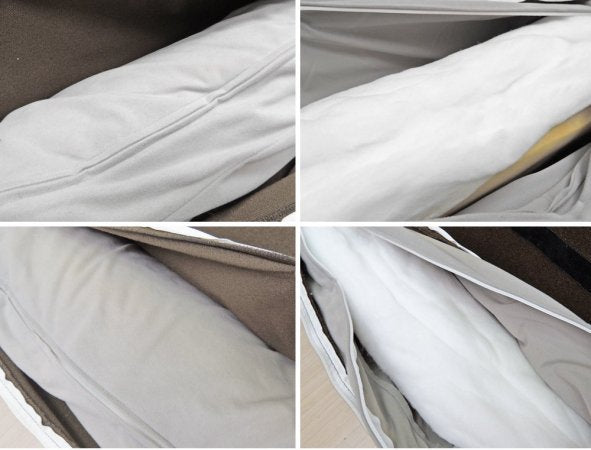 モモナチュラル Momo natural トッド TODD 3人掛けソファ カバーリング ファブリック カーキ 廃番 参考定価:12万円以上 ●