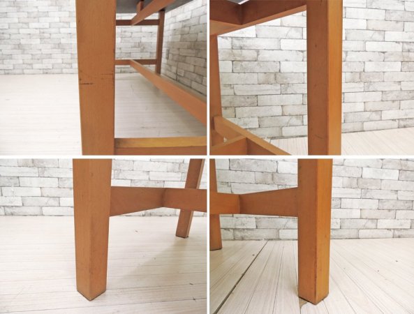 無印良品 MUJI ファイバーラミネート ワーキングテーブル 作業台 W150cm ダイニングテーブル シンプルデザイン 廃番 ●