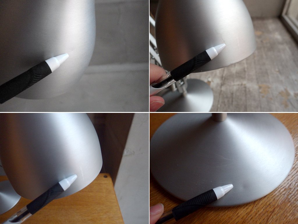 アングルポイズ ANGLEPOISE Type75 デスクランプ シルバー Silver Lustre 英国 ケネス・グランジ Sir Kenneth Grange 定価¥35,200- ♪