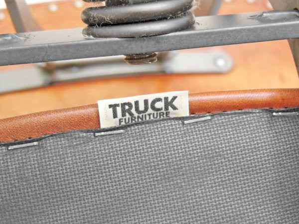 トラックファニチャー TRUCK FURNITURE デスクワークチェア DESKWORK CHAIR 本革 スチールフレーム キャスター付き ●