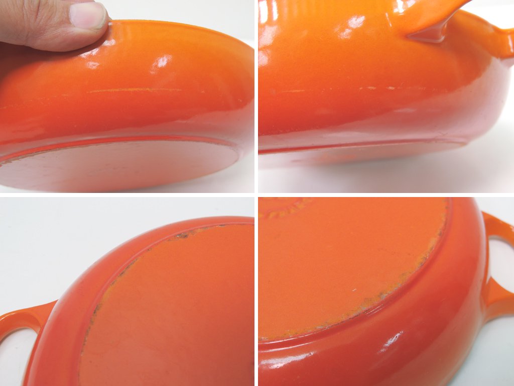 ルクルーゼ LE CREUSET ビュッフェ キャセロール Buffet Casseerole オレンジ Φ22cm ●