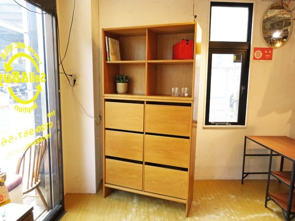 ソボーモブラー Soborg mobler SM-70 オーク材 2列5段 オープンシェルフ&ファイリングドロワー ボーエ・モーエンセン Borge Mogensen デンマーク ★