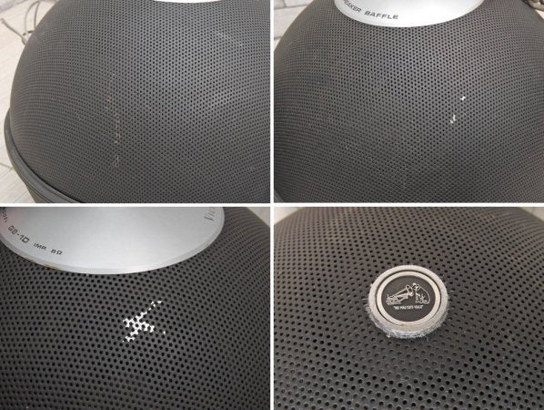 ビクター Victor グローブスピーカー GLOBE SPEAKER SYSTEM ブラック GB-1D 全無指向性 天井ボール型 球体型 スピーカー ペア 現状品 ●