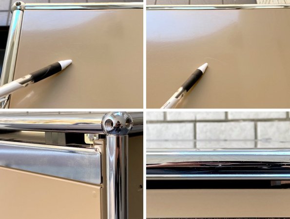 ユーエスエムハラー USM Haller モジュラーファニチャー Modular Furniture ハラーシステム デスクワゴン ハイタイプ USMベージュ ■